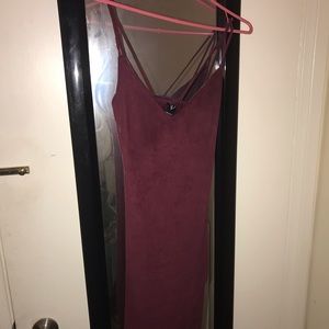 Burgundy Wrap Dress